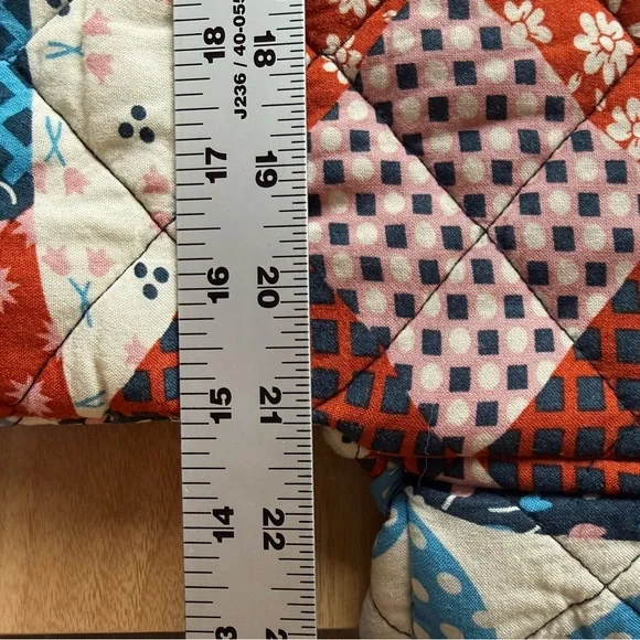 Quilted Patchwork Long Sleeve Top - Picture 5 of 5